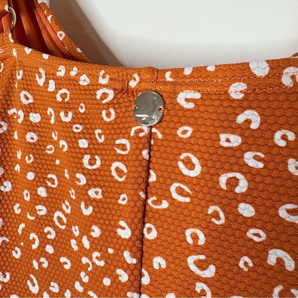 Artesands Orange Chee'tah Botticelli Twist Front One piece Swimsuit Size 16+ D/E - Picture 6 of 10